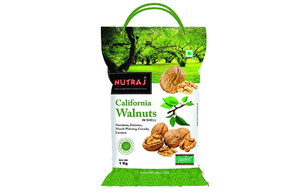 Nutraj California Walnuts In Shell   Pack  1 kilogram